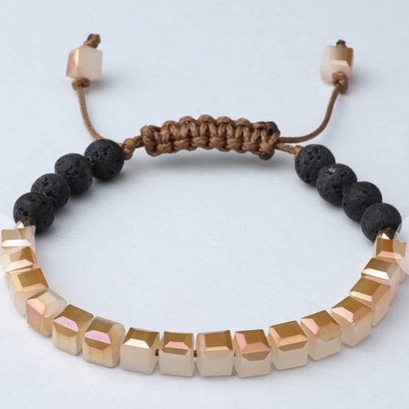 Glass Diffuser Bracelet (PEACHES & CREAM) - Picture 1 of 1